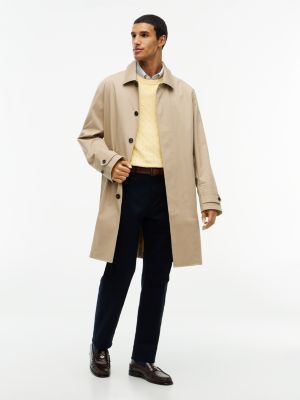 Water-Repellent Twill Car Coat, Khaki