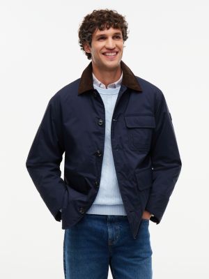 Мужская куртка Tommy Hilfiger Relaxed Padded Ripstop Barn, цвет: Тёмно-синий — фото 1