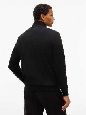 Мужская толстовка Tommy Hilfiger TH Performance Quarter-Zip, цвет: Чёрный — фото 4