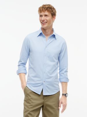 New York Label Slim Fit Wicking Shirt, Sweet Blue