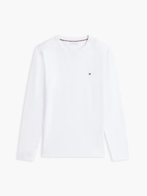 Slim Fit Long-Sleeve T-Shirt, White