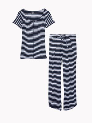 tommy hilfiger thermal pajama set