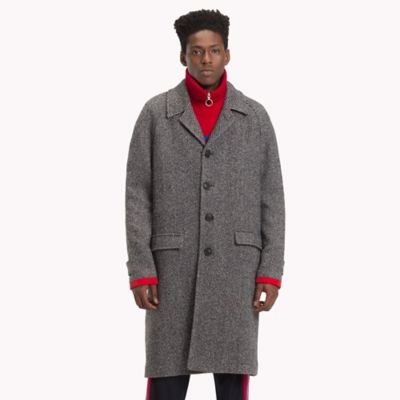 tommy hilfiger men's barnes single breasted walker coat