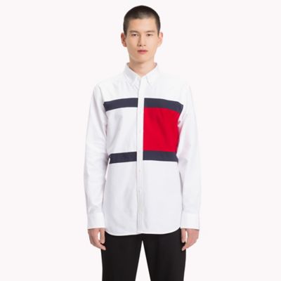 tommy hilfiger flag shirt