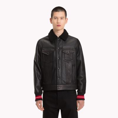 tommy hilfiger shearling aviator jacket