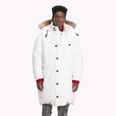 hooded down parka jacket tommy hilfiger