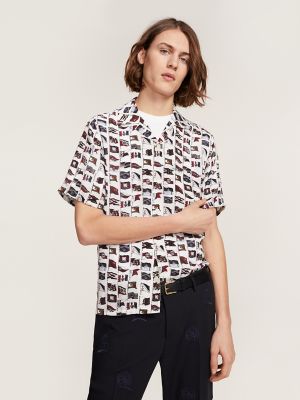 tommy hilfiger printed shirts