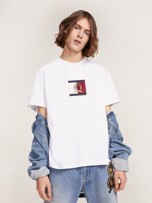 Crest Embroidery Relaxed Fit T-Shirt 
