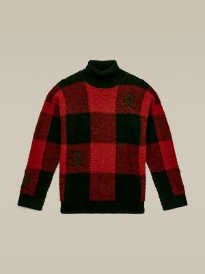 tommy hilfiger argyle turtleneck sweater