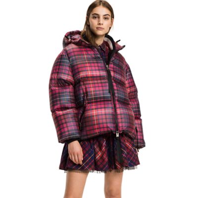 tommy hilfiger tartan coat
