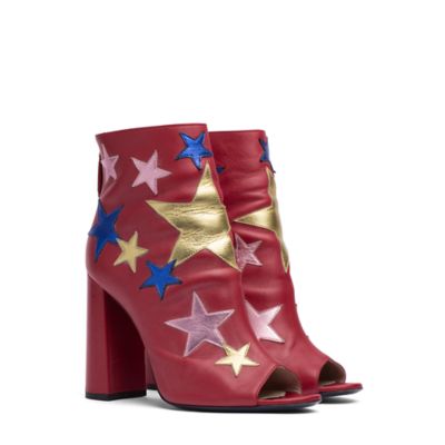 tommy hilfiger metallic heeled chelsea boot