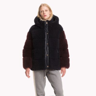 tommy hilfiger shearling jacket