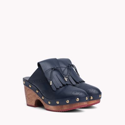 Leather Brogue Clog | Tommy Hilfiger