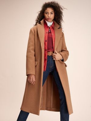 Hilfiger Collection Wool Camel Overcoat 