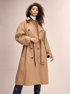 tommy hilfiger icon colorblock trench coat