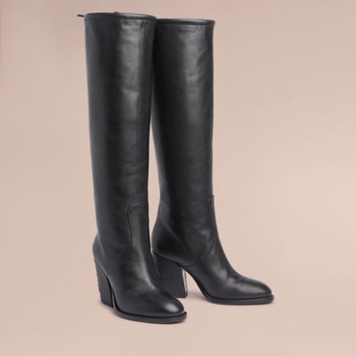tommy hilfiger leather riding boots