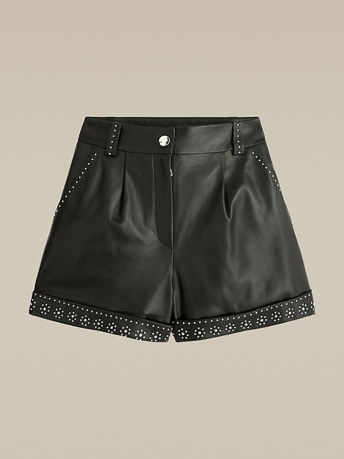 NEW TO SALE Hilfiger Collection Leather Shorts