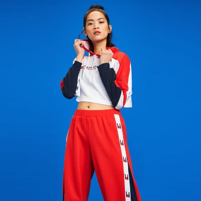 tommy hilfiger women's cropped hoodie