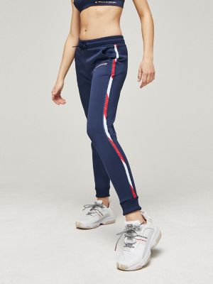 tommy hilfiger logo tape joggers