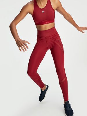 red tommy hilfiger leggings