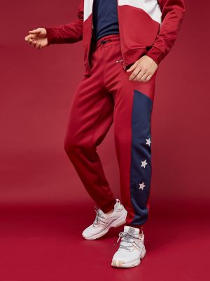 tommy hilfiger red track pants