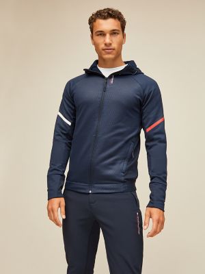 tommy hilfiger men's hooded performance fleece jacket