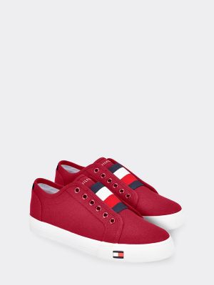 red tommy hilfiger sneakers