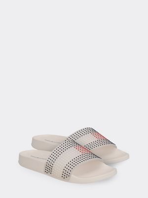 tommy hilfiger silver sandals