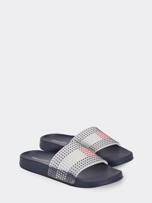 colorful tommy hilfiger slides