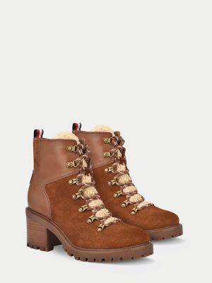 tommy hilfiger tan boots