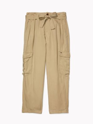 belted cargo pants womens