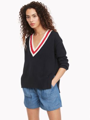 tommy v neck sweater