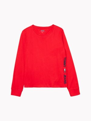 Long-Sleeve Side Logo T-Shirt | Tommy 