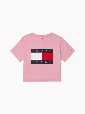 Cropped Classic Flag T-Shirt | Tommy 