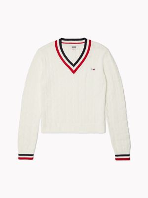 tommy hilfiger sweater white