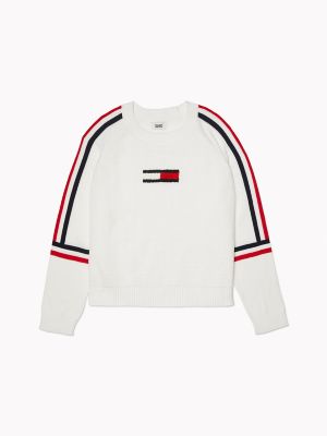white sweater tommy hilfiger