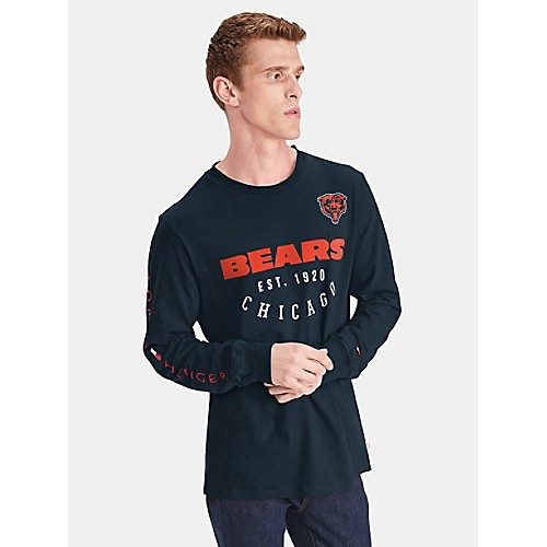 Chicago Bears Long Sleeve Graphic T Shirt Tommy Hilfiger 