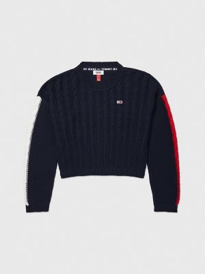 cropped tommy hilfiger sweater
