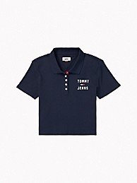 타미 진스 폴로 셔츠 Tommy Jeans Logo Polo,SKY CAPTAIN