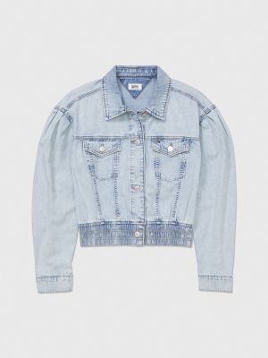 tommy hilfiger cropped denim jacket