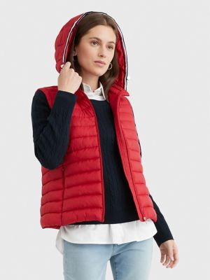 Tommy Hilfiger Women Red Solid Bomber