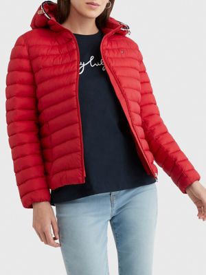 Puffer Jacket Fem Tommy Hilfiger Preta - Compre Online