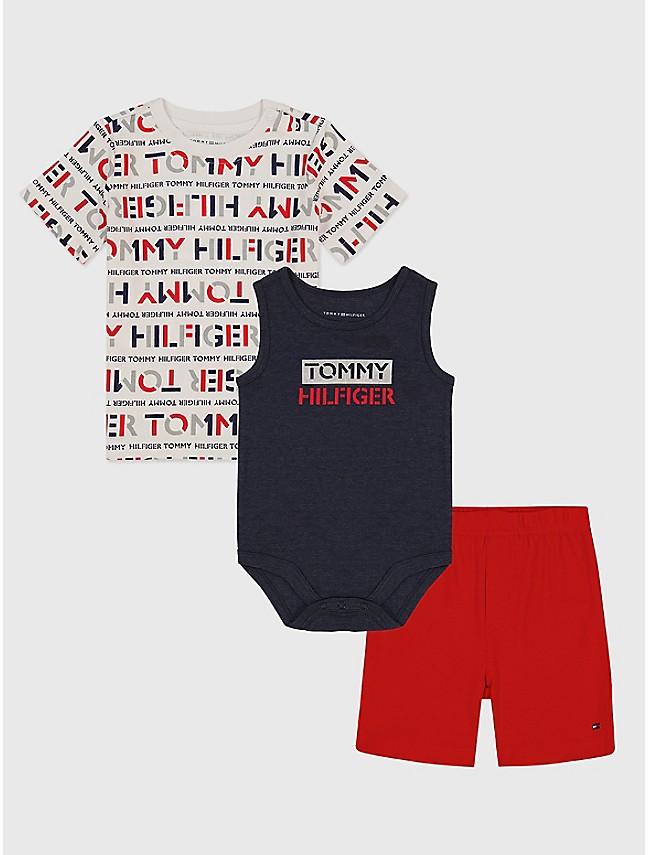 Heredero Erradicar Marca comercial Babies' Onesie, T-Shirt and Short Set 3PC | Tommy Hilfiger