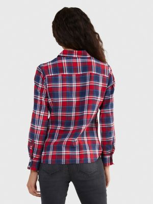 Plaid Roll-Tab Shirt