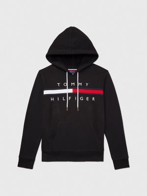 Tommy hilfiger black discount hoodie