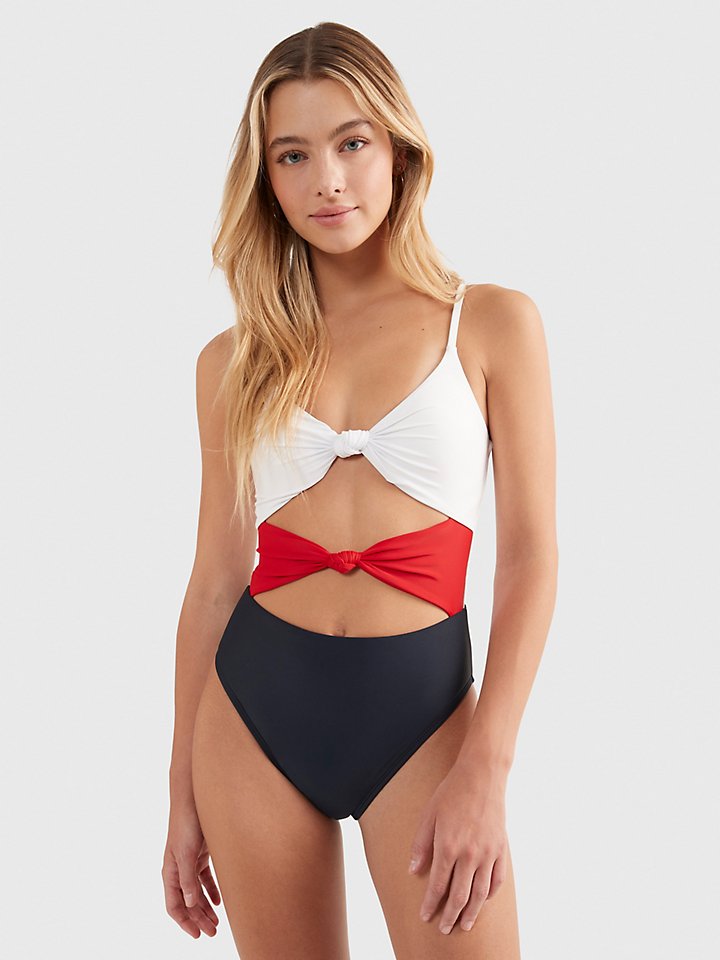 Knotted One-Piece Swimsuit | Hilfiger