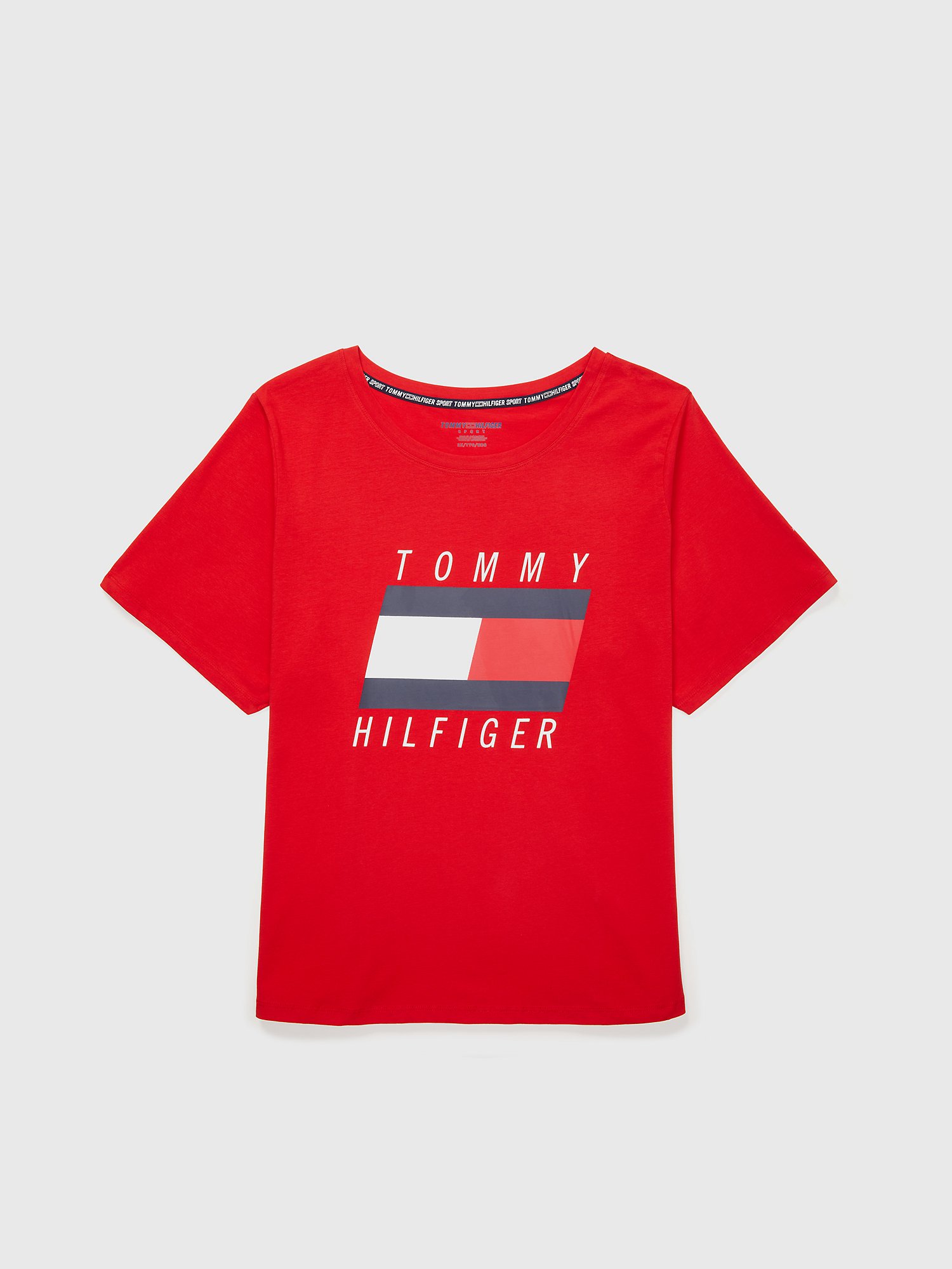 domineren Feat Afrekenen Curve Flag Logo T-Shirt | Tommy Hilfiger USA