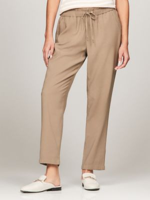 Buy Tommy Hilfiger Sutton Slim Full Length Bootcut Pants - Brown At 59% Off