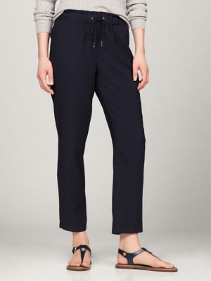 Lightweight Tapered Drawstring Pant, Navy