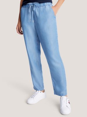 Tommy Hilfiger Girls Hilfiger Script Wide Sweatpant - Ultra Blue